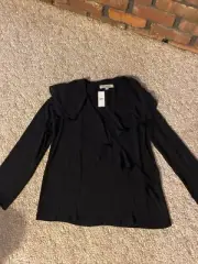 NWT - Ann Taylor Loft - Pull Over Blouse - Retail $ 59.50 ~ Small - Blue
