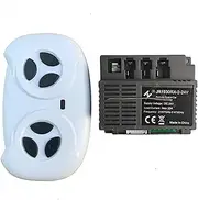 weelye 2.4G Bluetooth Remote Control and JR1930RX-2-24V Receiver Kit Kids Powered Ride On Car ,Controller Control Box Accessories for Children Electric Ride On Car Replacement Parts