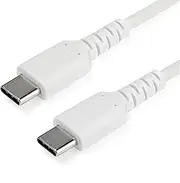 StarTech USB 2.0 C Charging Cable, White,2 Meter Length