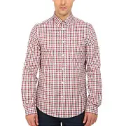 Ben Sherman - Gingham Mens Button-Up Long Sleeve Shirt