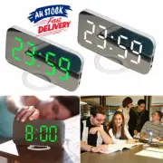Mirror Time Light Sensor Alarm Clock LED Digital Dimmable LightUSB Charging