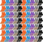 [Liitrsh] 100 Pairs Non Slip Yoga Socks with Grips Anti Skid Socks Pilates Socks Barre Socks for Man Woman Pilates Ballet