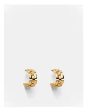 [Mimco] Linked Up Hoop Earrings in Gold
