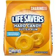 Hard Candy - Butter Rum, Candy Bulk Individually Wrapped, for Party Favors & Mor