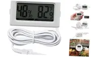 Mini Reptile Terrarium Thermometer Hygrometer with Probe Reptile Thermometer