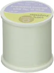 Coats Glow-in-The-Dark Machine Embroidery Thread 100yd-White