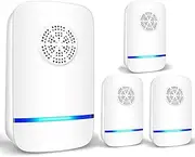 Ultrasonic Pest Repeller 4 Pack, Insect Control, Spider Repellent, Plug in Indoor Mouse Deterrent, Anti Moths, Ants, Bed Bugs, Fleas, Cockroaches, Flies, Spider, Wasp (Classic 4 Pack)