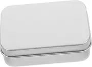 HEALEEP Mini Aluminum Tin Jar Container Soap Holder Lid Travel Soap Case Storage Cans Metal Storage Cans Rectangular Box for Bathroom