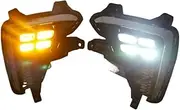 LED DRL Daytime Running Light Front Bumper Fog Lamps With Turn Signal Assembly Accessories Compatible With Kia K3 Forte Cerato 2019 2020