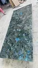 60"x30" Labradorite Stone Center Dining Table Handmade Gemstone Countertop Decor
