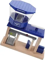 Airport Track Train Tracks Wood Rail Train Wooden Railway Police Station Police Station Wood Train Accessories Race Track Wooden Train Track Train