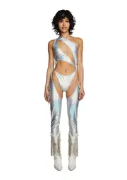 [Club Exx] Prism Moonwalk Cut-Out Catsuit