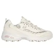 skechers women`s d`lites wildcats off white pink