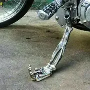 Gothic Unique Kickstand Foot Side Stand Aluminum Alloy Adjustable Kickstand Finger Joints Silver Kickstand