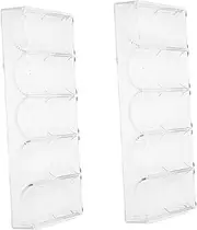 FUNNETOYU Poker Chip Rack Case Set 100 Capacity Acrylic Poker Chip Holder for Family Gatherings