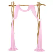 Wedding Arch Draping Fabric, 1 Panel 20 FT Backdrop Curtains, Pink