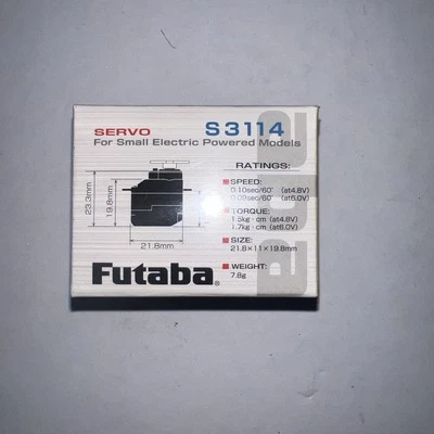 Futaba S3114 3114 RC Remote Control Airplane Helicopter Micro High-Torque Servo