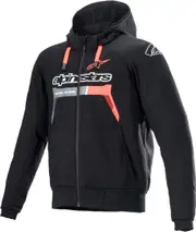Alpinestars Chrome Ignition Motorcycle Textile Jacket, black-red, Size M for Men Black Red