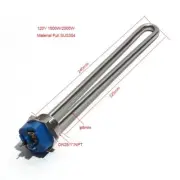 12V 150W 120V 1KW/2KW Stainless Steel Immersion Heater Element 1'' NPT Thread