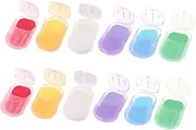 INOOMP Compact Travel Soap Paper Sheets 12 Pack Portable Hand Soap Strips for Travelers