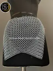 Viking Skirt Top, Ren faire Chainmail Handmade Armor, Cosplay, SCA, Larp Armor.