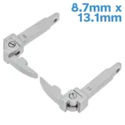 2pcs 8.7mm x 13.1mm Spring Hinge Assembly L+R Acetate Eyeglass Frame Repair Part