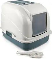 POOWEE! Hooded Cat Litter Tray