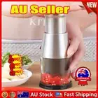 Manual Hand Press Garlic Onion Vegetable Food Chopper Cutter Processor Dicer SW