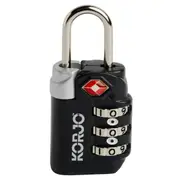Korjo TSA Compliant Lock - Black