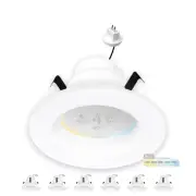 6 Pack 4 Inch MR16 Retrofit LED Recessed Lighting, 5CCT Selectable 2700K/3000...