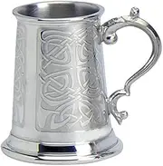 Childrens 1/4 pt Tankard Christening Gift Scottish Celtic Pattern Traditional