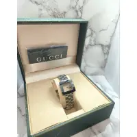在飛比找蝦皮購物優惠-GUCCI G-Frame正方形 粉紅色女錶 石英錶 瑞士錶