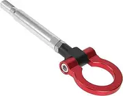 X AUTOHAUX Red Aluminum Alloy Front Bumper Trailer Ring Eye Towing Tow Hook Screw for Subaru Impreza WRX BRZ