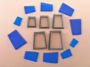 Trapezoid Polymer Clay Cutter Set | Unique Clay Cutters | Customized Clay Tool