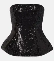 [Giuseppe di Morabito] Giuseppe di Morabito Sequined bustier top AU 4 black