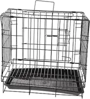 VILLFUL Dog Outdoor Pet Crate Iron Wire Dog Outdoor Pet Crate Training Cage Comfortable Bedding