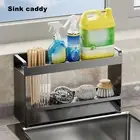 Dish Drying Stand Sink Caddy Sponge Holder Rack for Kitchen with Strong