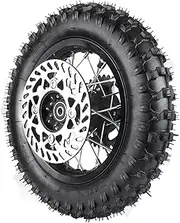 Relibupdater 12mm Axle Rim Wheel with 80/100-10 3.00-10 Tire Tube+420 Rear Chain Sprocket+brake disc For Apollo SSR 70cc 110cc 125cc XR CRF Dirt Pit Bike Mini Motorcycle