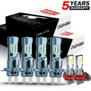 For Smart Fortwo 2008-2015 Bulbs LED Headlights High/Low Beams+Fog Lights 6000K (for: Smart)