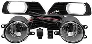 Car Fog Lamp Assembly For Toyota For Camry 2007 2008 1 Set Fog Lights Car Fog Lamp Kit With Harness Bulb Switch Fog Lights Front Bumper Fog Light