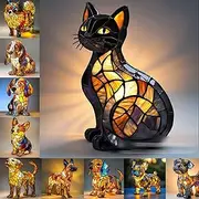 Dog Series Art Night Light Corgi Lamp, Lamps for Night Stands, Stained Resin Dog Funny Lamp Chihuahua Lamps Warm Ambient Glow, Fun Gift for Dogs Lovers (Q)