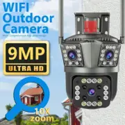 9MP HD WIFI Security Camera Outdoor CCTV IP PTZ 10X Zoom AI Tracking Camera