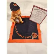 CHICAGO BEARS "IS IT SUNDAY YET" 5" RESIN ARTIST DOLL ASHTON-DRAKE - NIB