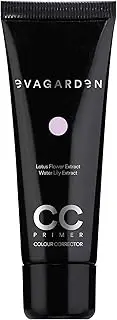 EVAGARDEN CC Primer - Improves Your Complexion and Absorbs Excess Sebum - Minimizes Your Pores for Smooth Makeup Application - Soft, Velvety Texture Gives Matte Finish - 106 Lillac - 1.01 oz