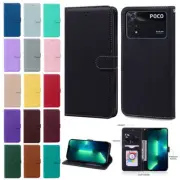 Leather Candy Wallet Phone Case For Xiaomi Poco X6 X5 X4 X3 F5 F6 M6 M3 Pro C65
