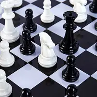 在飛比找樂天市場購物網優惠-西洋棋 國際象棋西洋棋高檔成人兒童學生初學者大號磁性棋子折疊