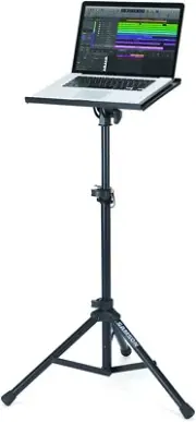LTS50 Heavy Duty Laptop Stand W/ Tripod Base, Tilt Platform, Grip Surface
