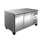 Thermaster Tropicalised 2 Door Gastronorm Bench Fridge - Under Bench Fridges (GN2100TN) - GN2100TN