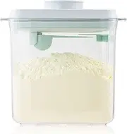 Tourdeus Formula Container - 1700ml Pop Top Milk Powder Container, BPA-Free Airtight Formula Dispenser with Scoop and Scraper, 21OZ, 1.32LB, 600g, Clear