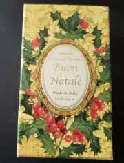 Buon Natale Italy 330gr. 10.5 OZ. Oval Soap Original Holly Box